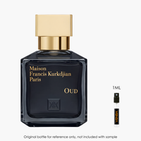 Maison Francis Kurkdjian Oud EDP by Maison Francis Kurkdjian for Men — 1mL authentic niche perfume | Venba Fragrance