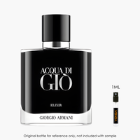 Giorgio Armani Acqua Di Gio Elixir EDP by Giorgio Armani for Men — 1mL authentic niche perfume | Venba Fragrance