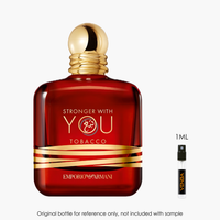 Emporio Armani Stronger With You Tobacco EDP by Emporio Armani for Men — 1mL authentic niche perfume | Venba Fragrance