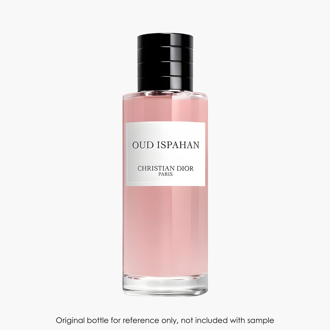 Dior Oud Ispahan EDP by Dior for Unisex — sample vial close-up | Venba Fragrance