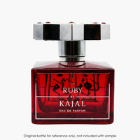 Kajal Ruby EDP by Kajal Perfumes for Unisex — fragrance bottle close-up | Venba Fragrance