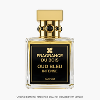 Fragrance Du Bois Oud Bleu Intense Extrait by Fragrance du Bois for Unisex — fragrance bottle close-up | Venba Fragrance