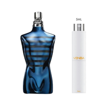 Jean Paul Gaultier Le Male In Blue EDP by Jean Paul Gaultier for Men — sample vial close-up | Venba Fragrance
