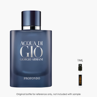 Giorgio Armani Acqua Di Gio Profondo EDP by Giorgio Armani for Men — 1mL authentic niche perfume | Venba Fragrance