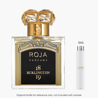 Roja Parfums Burlington EDP by Roja Parfums for Unisex — fragrance bottle close-up | Venba Fragrance