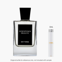 Day Three Fragrances Downtown Deja-Vu EDP by Day Three Fragrances for Unisex — fragrance bottle close-up | Venba Fragrance