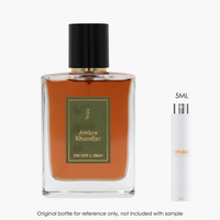 Une Nuit Nomade Ambre Khandjar EDP by Une Nuit Nomade for Unisex — fragrance bottle close-up | Venba Fragrance