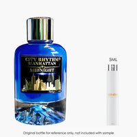 City Rhythm Manhattan Midnight Extrait by City Rhythm for Unisex — fragrance bottle close-up | Venba Fragrance