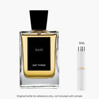 Day Three Fragrances Bani EDP by Day Three Fragrances for Unisex — fragrance bottle close-up | Venba Fragrance