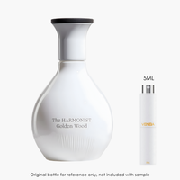 The Harmonist Golden Wood Parfum by The Harmonist for Unisex — sample vial close-up | Venba Fragrance