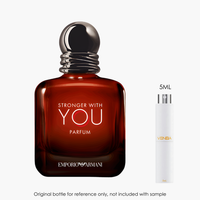 Emporio Armani Stronger With You Parfum by Emporio Armani for Men — fragrance bottle close-up | Venba Fragrance