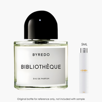 Byredo Bibliotheque EDP by Byredo Parfums for Unisex — sample vial close-up | Venba Fragrance
