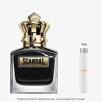Jean Paul Gaultier Scandal Pour Homme Le Parfum EDP Intense by Jean Paul Gaultier for Men — sample vial close-up | Venba...