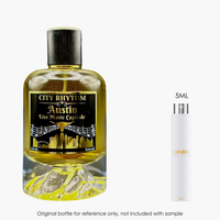 City Rhythm Austin Extrait by City Rhythm for Unisex — fragrance bottle close-up | Venba Fragrance