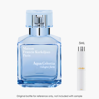 Maison Francis Kurkdjian Aqua Celestia Cologne Forte EDP by Maison Francis Kurkdjian for Unisex — sample vial close-up |...