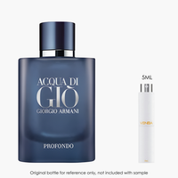 Giorgio Armani Acqua Di Gio Profondo EDP by Giorgio Armani for Men — fragrance bottle close-up | Venba Fragrance