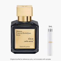 Maison Francis Kurkdjian Oud Satin Mood Extrait by Maison Francis Kurkdjian for Unisex — sample vial close-up | Venba...