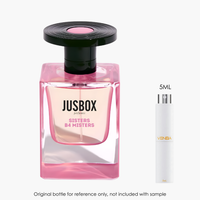 Jusbox Sisters B4 Misters EDP by Jusbox for Men — fragrance bottle close-up | Venba Fragrance