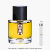 Les Indemodables Ambre Supreme EDP by Les Indemodables for Unisex — sample vial close-up | Venba Fragrance
