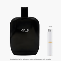 Fragrance One Date For Men Extrait by Fragrance One for Men — sample vial close-up | Venba Fragrance