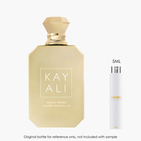 Kayali Vanilla Royale Sugared Patchouli EDP Intense by Kayali for Unisex — sample vial close-up | Venba Fragrance