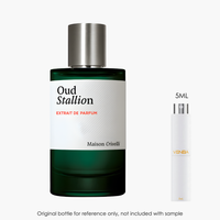 Maison Crivelli Oud Stallion Extrait by Maison Crivelli for Unisex — fragrance bottle close-up | Venba Fragrance