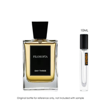 Day Three Fragrances Filosofia Extrait by Day Three Fragrances for Unisex — fragrance bottle close-up | Venba Fragrance