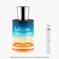 Juliette Has A Gun Vanilla Vibes EDP by Juliette Has A Gun — sample vial close-up | Venba Fragrance