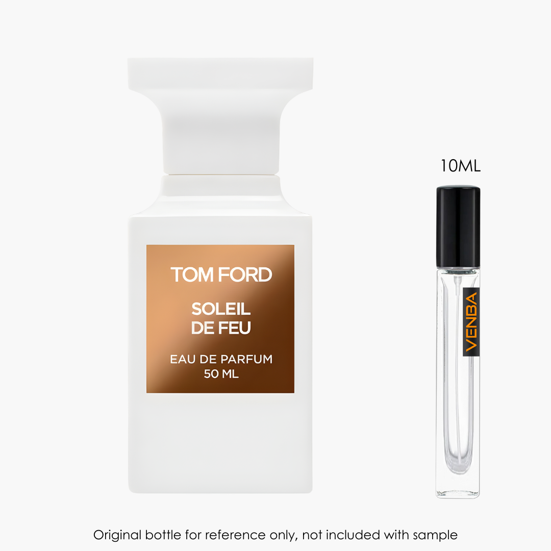 Tom Ford Soleil De Feu EDP by Tom Ford — sample vial close-up | Venba Fragrance