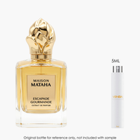 Maison Mataha Escapade Gourmande Extrait by Maison Mataha for Unisex — fragrance bottle close-up | Venba Fragrance