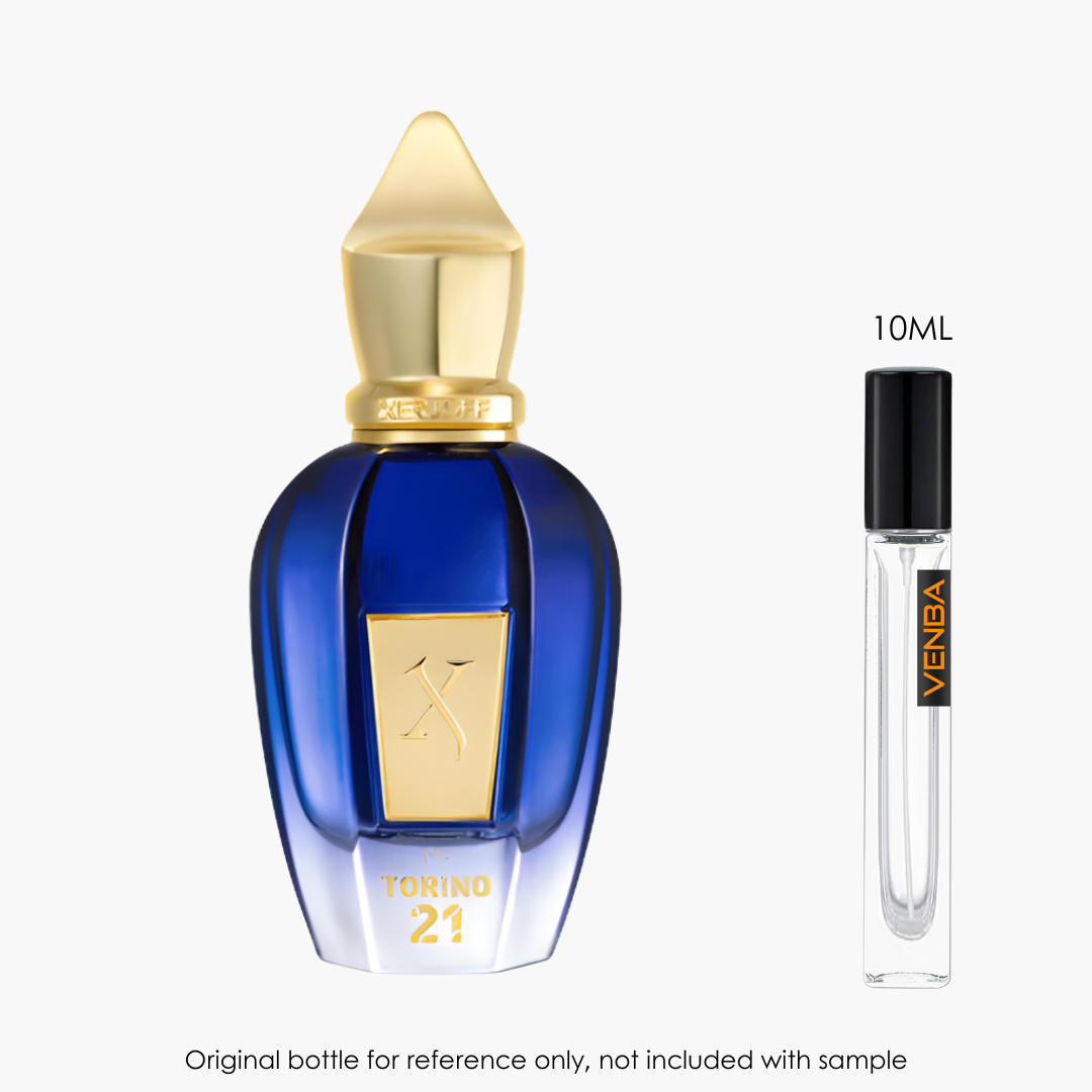 Xerjoff Torino 21 EDP by Xerjoff for Unisex — fragrance bottle close-up | Venba Fragrance