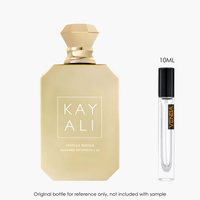 Kayali Vanilla Royale Sugared Patchouli EDP Intense by Kayali for Unisex — sample vial close-up | Venba Fragrance