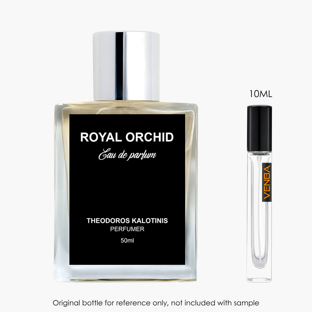 Theodoros Kalotinis Royal Orchid EDP by Theodoros Kalotinis for Men — sample vial close-up | Venba Fragrance