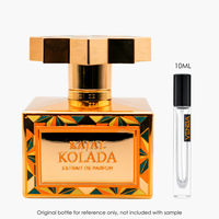 Kajal Kolada Extrait by Kajal Perfumes for Unisex — fragrance bottle close-up | Venba Fragrance