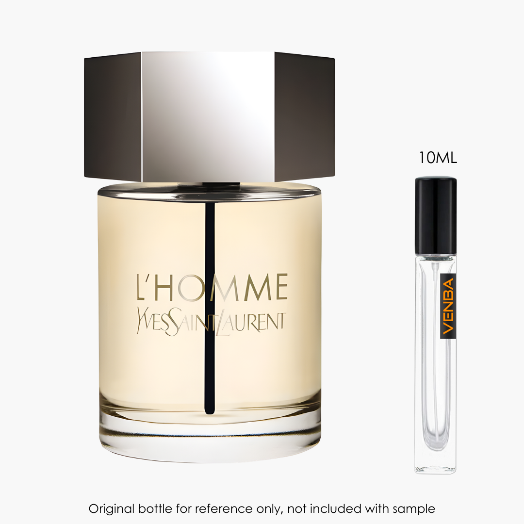 Yves Saint Laurent L'homme EDT by Yves Saint Laurent for Men — sample vial close-up | Venba Fragrance