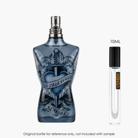 Jean Paul Gaultier Le Male Lover EDP by Jean Paul Gaultier for Men — sample vial close-up | Venba Fragrance