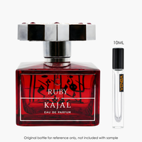 Kajal Ruby EDP by Kajal Perfumes for Unisex — fragrance bottle close-up | Venba Fragrance