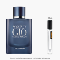 Giorgio Armani Acqua Di Gio Profondo EDP by Giorgio Armani for Men — fragrance bottle close-up | Venba Fragrance