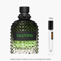 Valentino Uomo Born In Roma Green Stravaganza EDT by Valentino for Men — fragrance bottle close-up | Venba Fragrance
