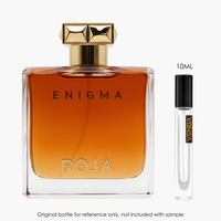 Roja Parfums Enigma Pour Homme EDP by Roja Parfums for Unisex — sample vial close-up | Venba Fragrance