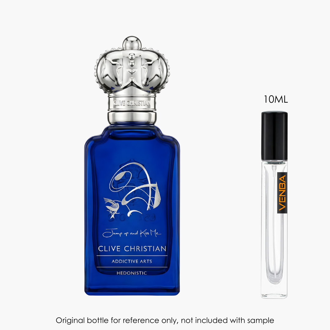 Clive Christian Jump Up and Kiss Me Hedonistic Parfum by Clive Christian for Unisex — fragrance bottle close-up | Venba...