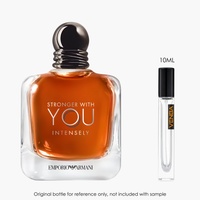 Emporio Armani Stronger With You Intensely EDP by Emporio Armani for Men — fragrance bottle close-up | Venba Fragrance