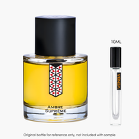 Les Indemodables Ambre Supreme EDP by Les Indemodables for Unisex — sample vial close-up | Venba Fragrance
