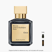 Maison Francis Kurkdjian Oud Extrait by Maison Francis Kurkdjian for Men — 1mL authentic niche perfume | Venba Fragrance