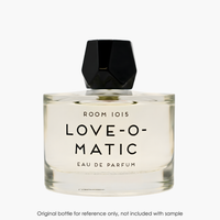 Room 1015 Love-O-Matic EDP by Room 1015 for Unisex — fragrance bottle close-up | Venba Fragrance