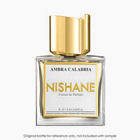 Nishane Ambra Calabria Extrait by Nishane for Unisex — fragrance bottle close-up | Venba Fragrance