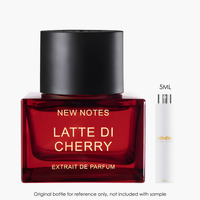 New Notes Latte Di Cherry Extrait by New Notes for Unisex — fragrance bottle close-up | Venba Fragrance