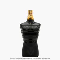 Jean Paul Gaultier Le Male Le Parfum EDP Intense by Jean Paul Gaultier for Men — fragrance bottle close-up | Venba Fragrance