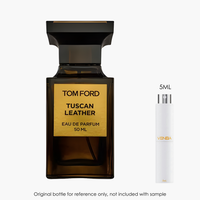 Tom Ford Tuscan Leather EDP by Tom Ford for Unisex — fragrance bottle close-up | Venba Fragrance