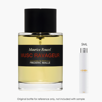 Frederic Malle Musc Ravageur EDP by Frederic Malle for Unisex — fragrance bottle close-up | Venba Fragrance